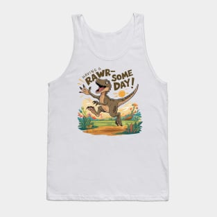 Joyful Dino Delight - Celebrate a RAWR-some Day! Tank Top